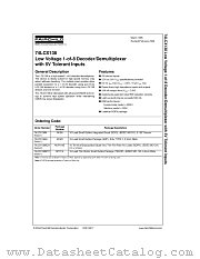 74LCX138MX datasheet pdf Fairchild Semiconductor