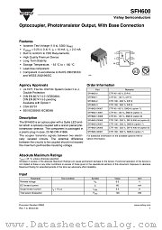 SFH600-1X009 datasheet pdf Vishay