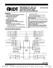IDT70V3579S5DR datasheet pdf IDT