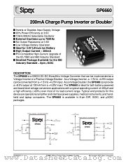 SP6660CU-L datasheet pdf Sipex Corporation