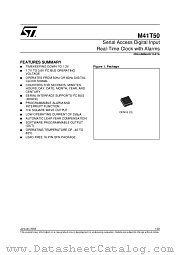 M41T50 datasheet pdf ST Microelectronics