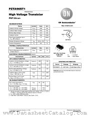PZTA96S datasheet pdf ON Semiconductor