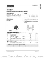 FDG330P_NL datasheet pdf Fairchild Semiconductor