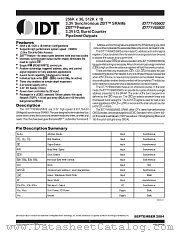 IDT71V65603S133BG8 datasheet pdf IDT