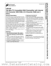 LM1246AAC/NA datasheet pdf National Semiconductor