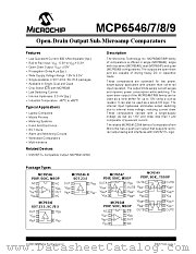 MCP6546RT-I/OT datasheet pdf Microchip