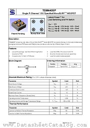 TSM4405P datasheet pdf Taiwan Semiconductor