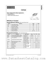 FJP5555TU datasheet pdf Fairchild Semiconductor
