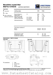MQF10.7-0760/05 datasheet pdf Vectron