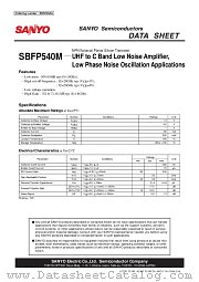 SBFP540M datasheet pdf SANYO