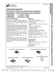 LMX2336USLBX datasheet pdf National Semiconductor