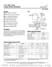 AP178-321 datasheet pdf Skyworks Solutions