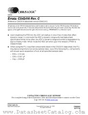 CS42416 datasheet pdf Cirrus Logic