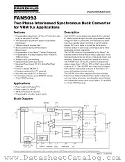 FAN5093MTC datasheet pdf Fairchild Semiconductor