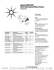 ADNS-2610 datasheet pdf Agilent (Hewlett-Packard)