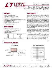 LT1085 datasheet pdf Linear Technology