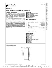 ADC1175CIJM datasheet pdf National Semiconductor