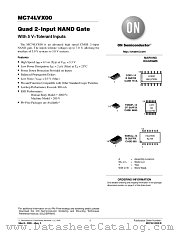 MC74LVX00 datasheet pdf ON Semiconductor