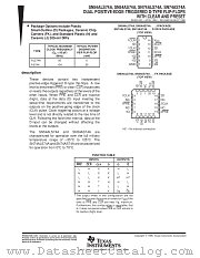 SNJ54AS74AFK datasheet pdf Texas Instruments