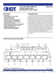 QS5LV919-100J8 datasheet pdf IDT