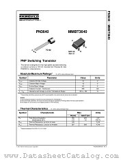 PN3640_J18Z datasheet pdf Fairchild Semiconductor