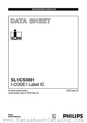 SL1ICS3001W/N4D datasheet pdf Philips