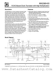 MK2069-03 datasheet pdf Texas Instruments