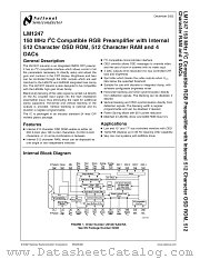 LM1247 datasheet pdf National Semiconductor
