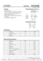 D1A121000 datasheet pdf Cosmo Electronics
