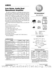 LM833DR2 datasheet pdf ON Semiconductor