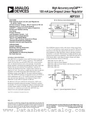 ADP3301AR-2.7-REEL datasheet pdf Analog Devices