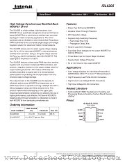 ISL6205 datasheet pdf Intersil