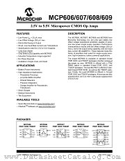 MCP607-I/SN datasheet pdf Microchip