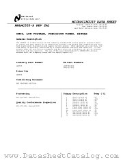 LMC555CBP datasheet pdf National Semiconductor