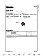 RMBA19500 datasheet pdf Fairchild Semiconductor