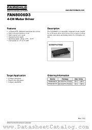 FAN8006D3TF datasheet pdf Fairchild Semiconductor