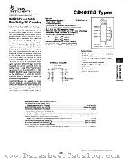 CD4018BPWR datasheet pdf Texas Instruments