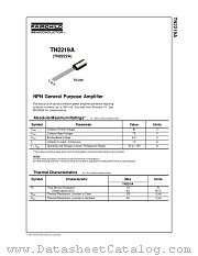 TN2219A_D26Z datasheet pdf Fairchild Semiconductor