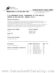 5962R0050101VXA datasheet pdf National Semiconductor