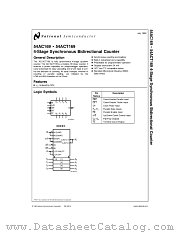 54ACT169WG-MLS datasheet pdf National Semiconductor