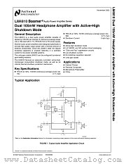 LM4810LDX datasheet pdf National Semiconductor