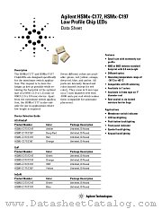 HSMD-C177 datasheet pdf Agilent (Hewlett-Packard)