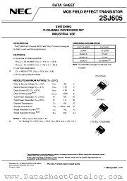 2SJ605 datasheet pdf NEC