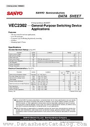 VEC2302 datasheet pdf SANYO