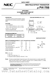 UPA1708G-E2 datasheet pdf NEC