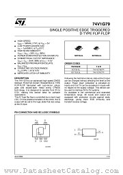 74V1G79 datasheet pdf ST Microelectronics