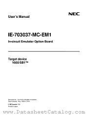 IE-703037-MC-EM1 datasheet pdf NEC