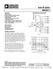 ADA4302-4ACPZ-EBDI datasheet pdf Analog Devices
