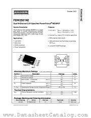 FDW2501NZ_NL datasheet pdf Fairchild Semiconductor