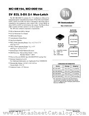 MC100E154FN datasheet pdf ON Semiconductor
